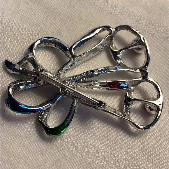 VTG Christmas Brooch Pins Bells, Tree & Horse Drawn  Sleigh VTG Holiday Brooches - Picture 8 of 12